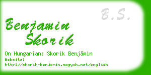 benjamin skorik business card